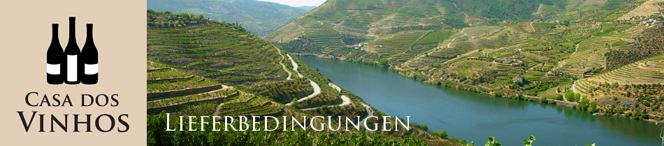 Lieferbedingungen: Hier finden Sie unsere Lieferbedingungen. Vor Ort Einkaufen / Abholung
Sie können nach Vereinbarung zu uns in die Casa dos Vinhos nach Olching bei München - Fürstenfeldbruck kommen (siehe Anfahrt), unser Sortiment besser kennenlernen und direkt vor Ort einkaufen.
Teilen Sie uns einfach telefonisch (08142 443509) oder per Email (info@casadosvinhos.de) mit, wann Sie uns besuchen möchten.
Bestellung / Abholung / Lieferung
Sie können unsere Produkte auch online bestellen. Dabei haben Sie die Möglichkeit Ihre erworbenen Produkte nach Vereinbarung direkt bei uns in Olching abzuholen. Alternativ versenden wir unsere Produkte auch deutschlandweit als Paket per Hermes Versand.
Für Lieferungen berechnen wir eine Versandkostenpauschale von 9,99 €. Ab einem Bestellwert von 100 € liefern wir versandkostenfrei.
Die Lieferzeit beträgt in der Regel 3– 5 Tage Werktage (bei Vorauszahlung ab Zahlungseingang).
Liefergebiet
Deutschland
Transportschäden
Werden Waren mit offensichtlichen Transportschäden angeliefert, so reklamieren Sie solche Fehler bitte möglichst sofort beim Zusteller und nehmen Sie bitte unverzüglich Kontakt zu uns auf. Die Versäumung einer Reklamation oder Kontaktaufnahme hat für Ihre gesetzlichen Ansprüche und deren Durchsetzung, insbesondere Ihre Gewährleistungsrechte keinerlei Konsequenzen. Sie helfen uns aber, unsere eigenen Ansprüche gegenüber dem Frachtführer bzw. Transportversicherung geltend machen zu können.